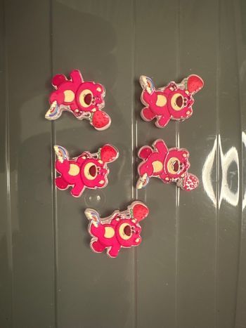 Lot de 5 perles plate percé 