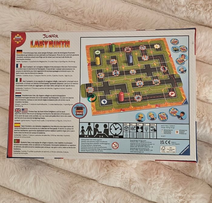 Jeu de société Sam Le Pompier Junior Labyrinth 4 ans Neuf - photo numéro 4