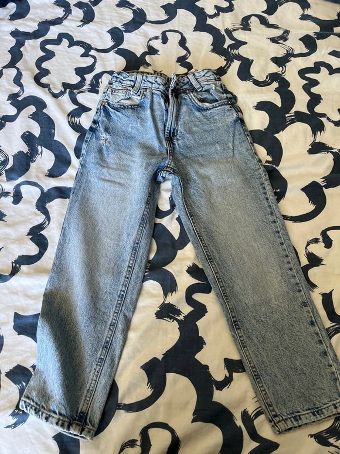 lot pantalons jeans zara 8 ans - photo numéro 2