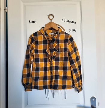 Blouse manche longue à carreaux orchestra