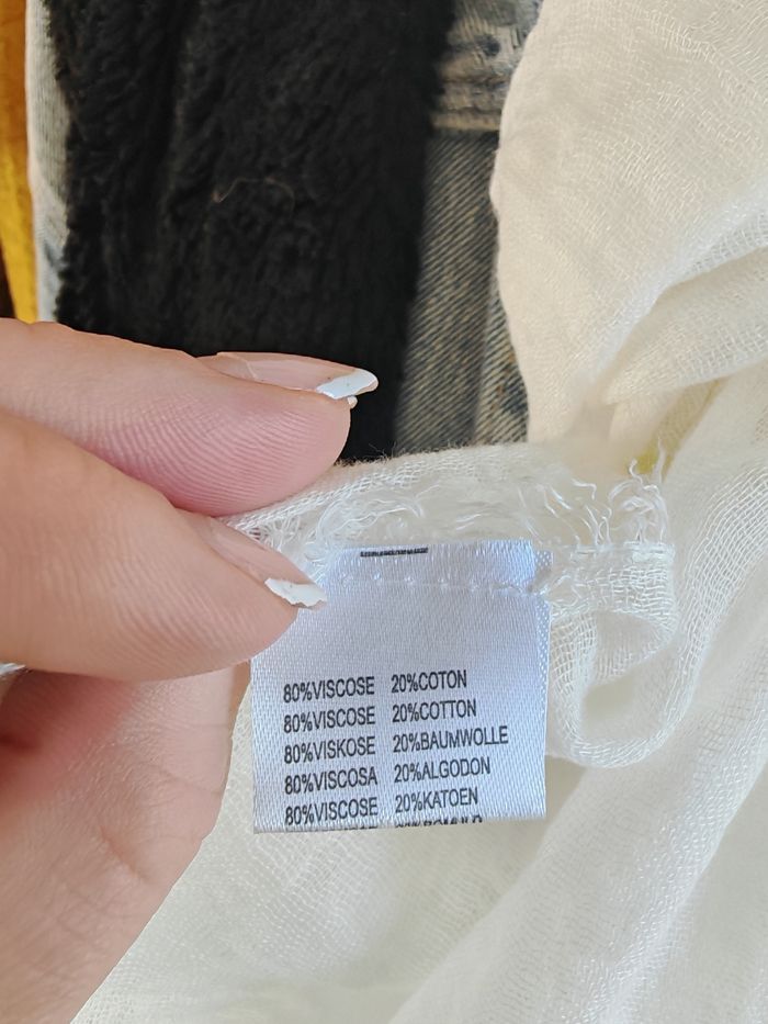 Écharpe - Blanc crème - photo numéro 2