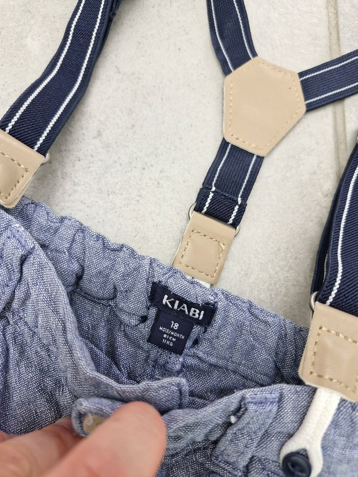 Pantalon léger avec bretelles Kiabi 18 mois - photo numéro 2