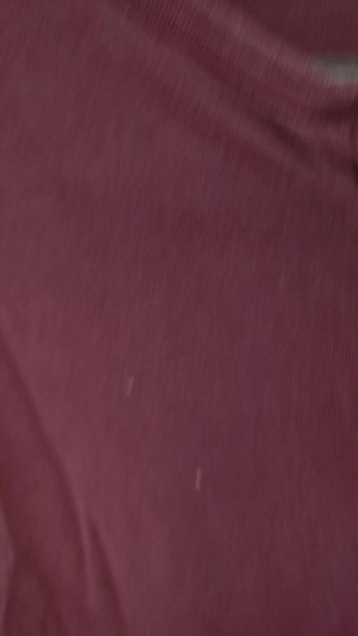 t-shirt manche longue taille L bordeaux - photo numéro 3