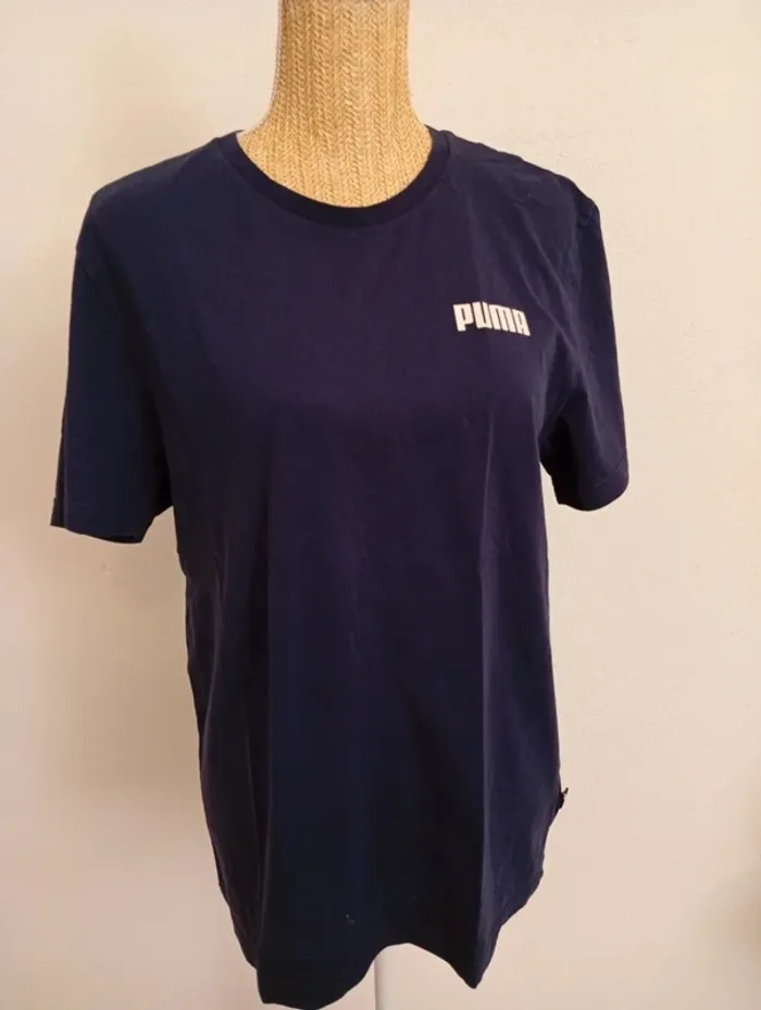 T-Shirt été haut essential Elevated PUMA en Bleu Foncé