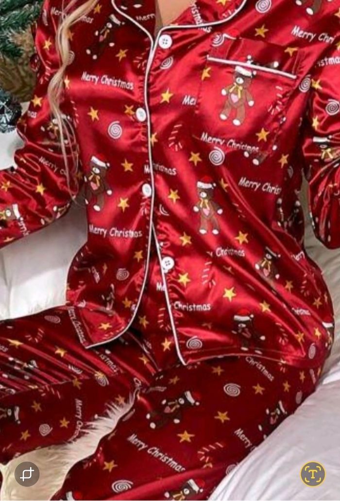 Pyjama satin pour Noël - photo numéro 4