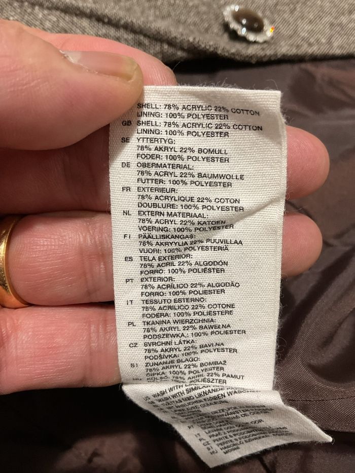 H&M – Blazer femme – Marron chaud effet tweed – Taille 38 – Style classique - photo numéro 9