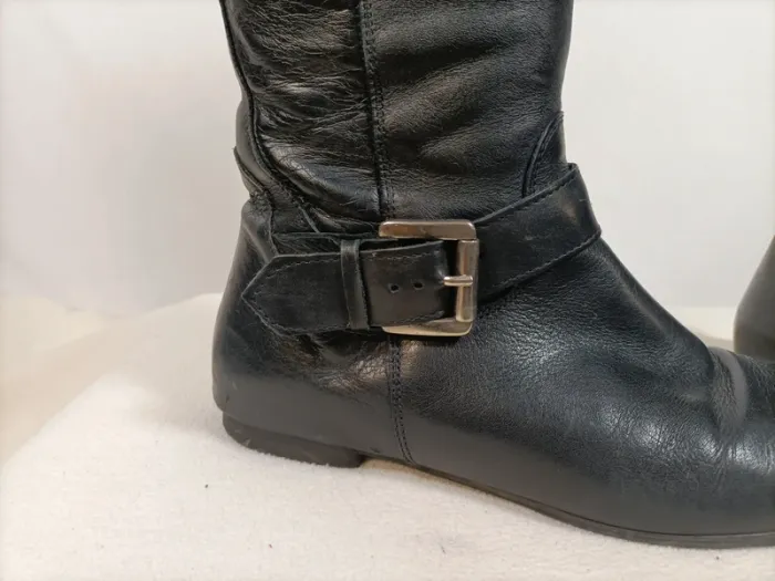 Cuissardes sans talon 37 femme - bottes hautes plates - photo numéro 5