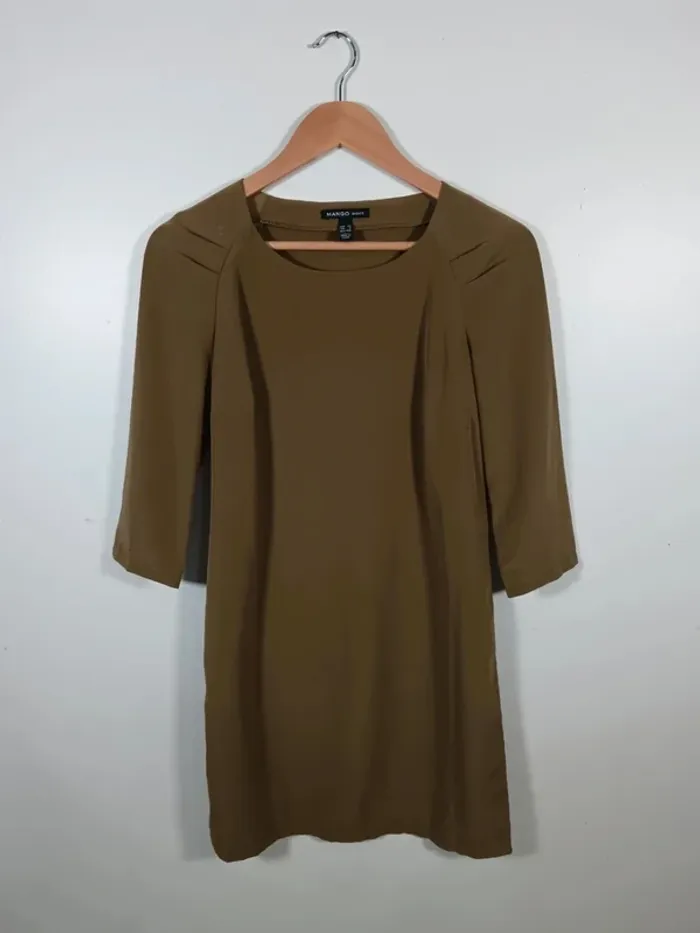 C6 robe kaki Mango XS