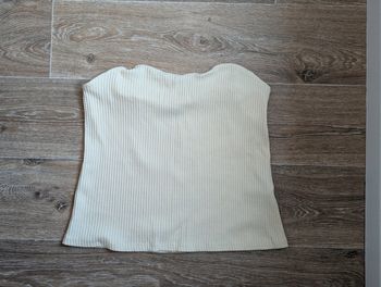 Top bustier beige taille XL