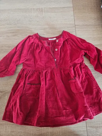 Robe boutchou 9mois bordeaux