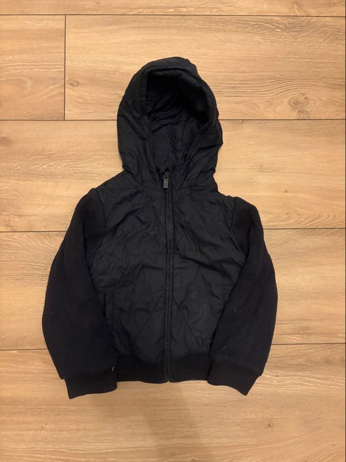 Veste chaude bi matière