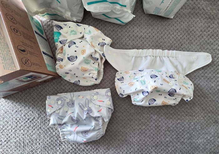 “Lot Pampers Hybrid complet NEUF – 3 couches + 90 inserts – 3 à 16kg” - photo numéro 5