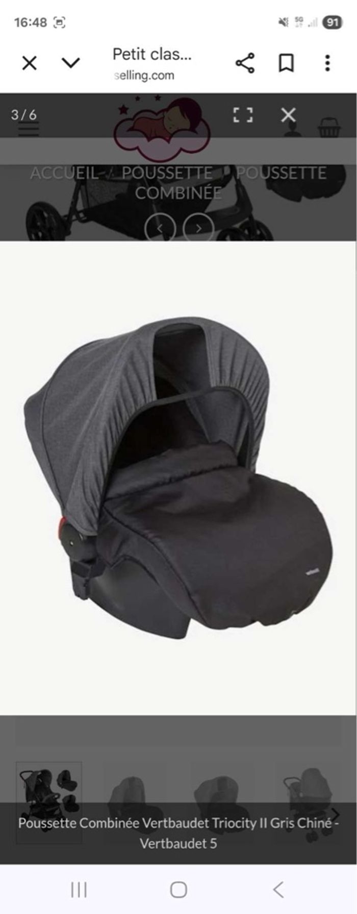 Poussette trio verbaudet - photo numéro 2