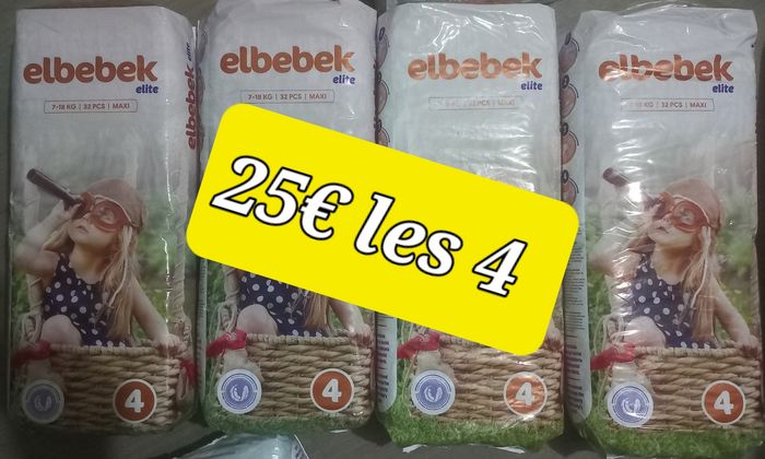Les couches elbebek taille 3+ taille 4