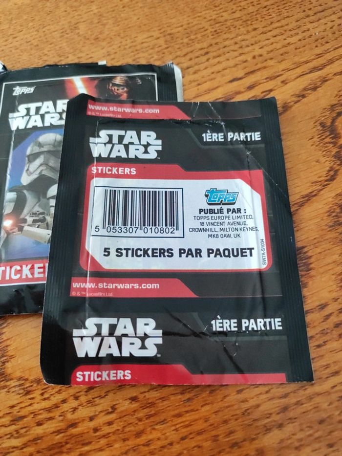 Lot de 4 paquets de stickers star Wars - photo numéro 2