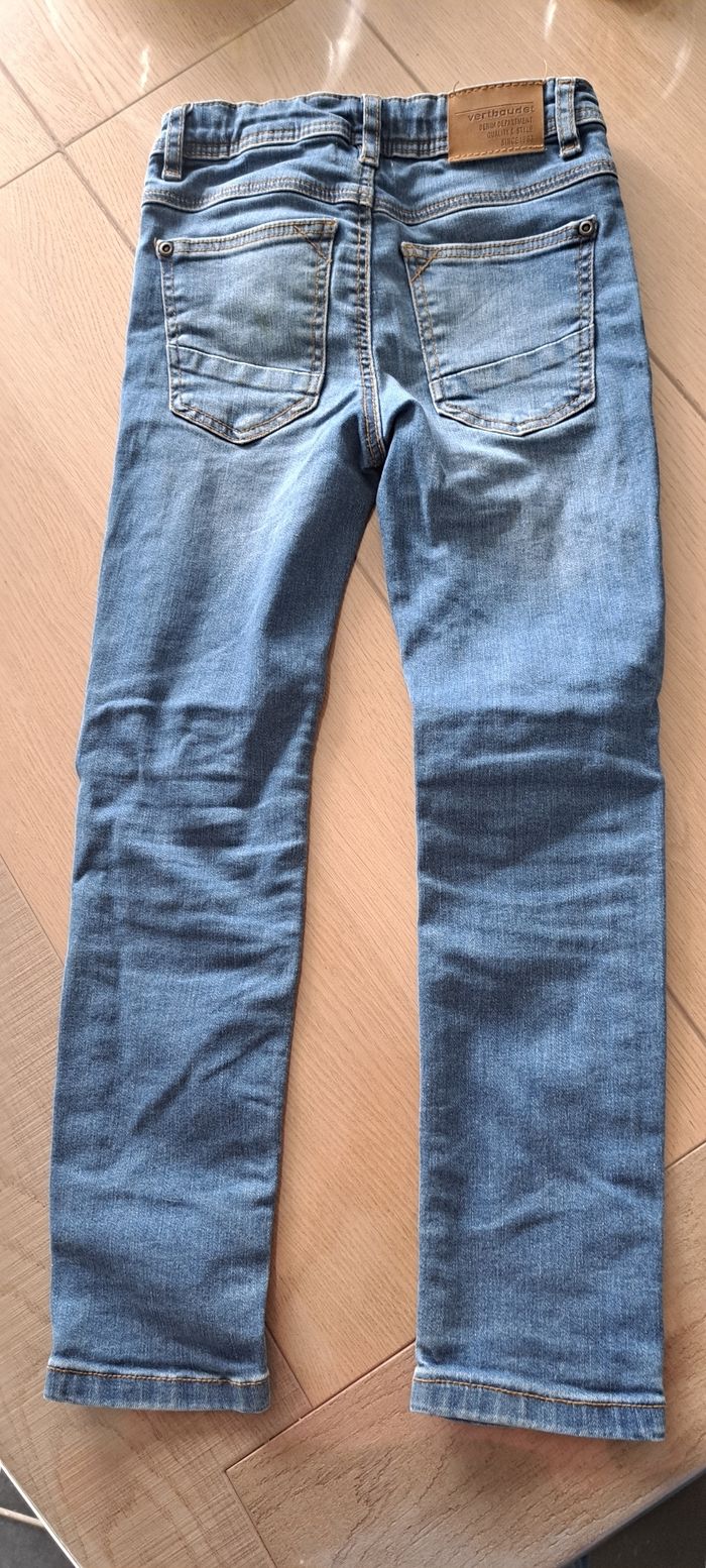 Jean slim brut vertbaudet 7 ans - photo numéro 2