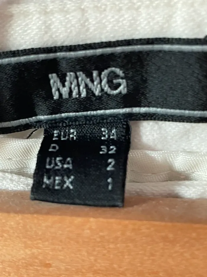 Pantalon blanc jambe large Mango 34 impeccable - photo numéro 3