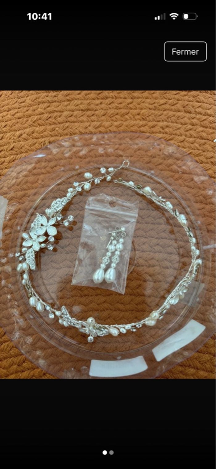 Accessoire et boucle d’oreille mariage - photo numéro 1