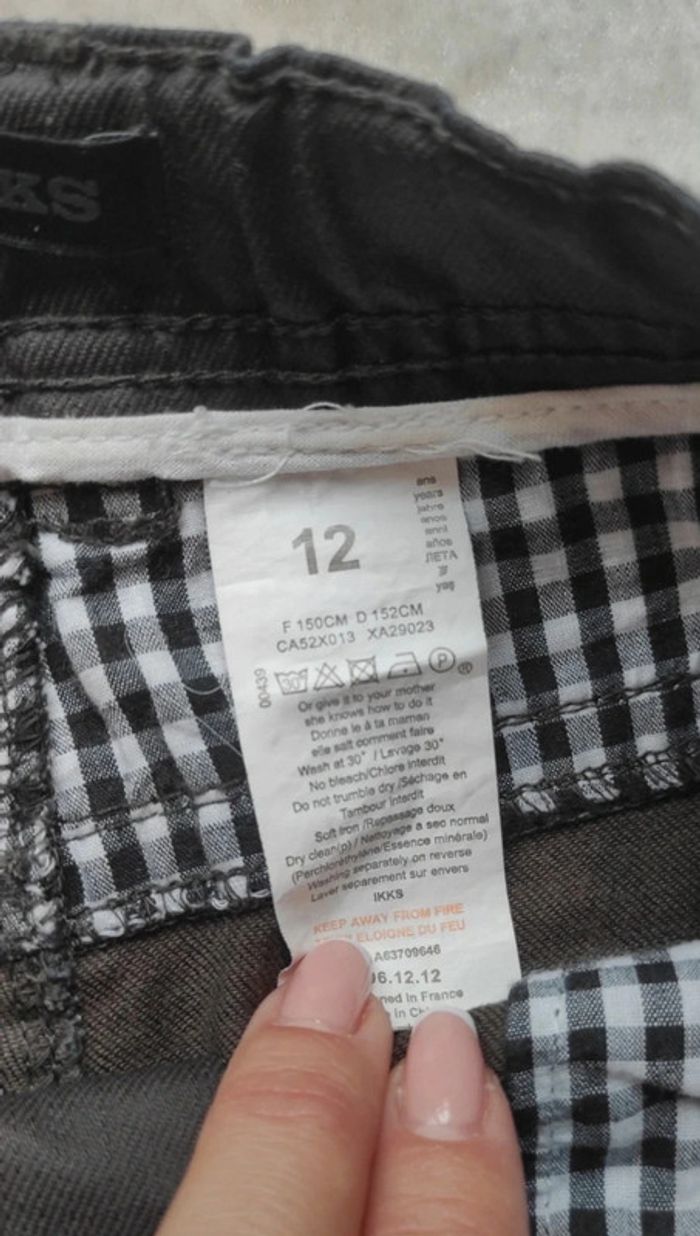 Jean noir enfants IKKS 12 ans slim fit - photo numéro 6