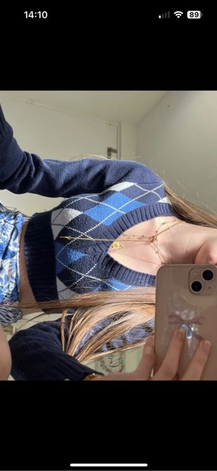 Pull crop , carreaux