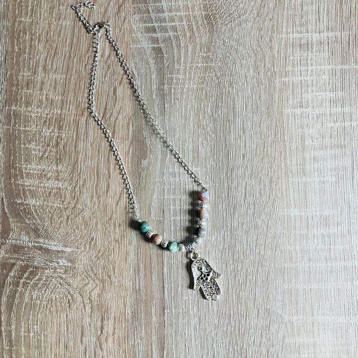 Collier main de fatma 🌿 - photo numéro 2