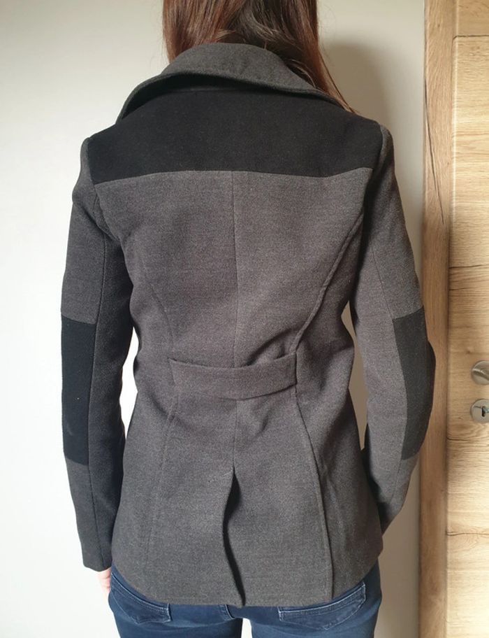 Manteau gris noir - photo numéro 2