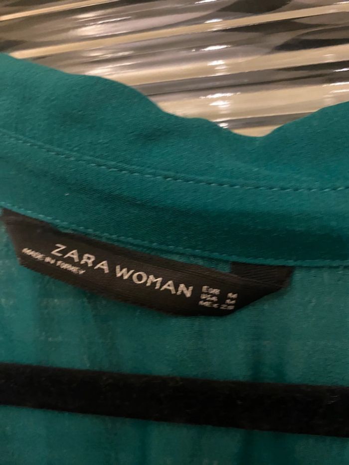 Tunique Zara bleu canard taille M - photo numéro 3