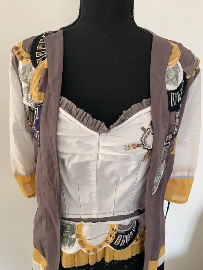 Magnifique bustier + tunique Leslie 40/42 - photo numéro 2