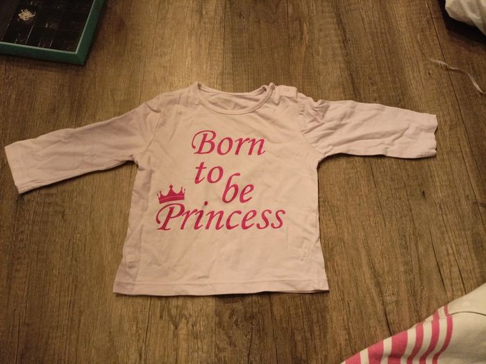 Lot de deux t-shirts manches longues fille - photo numéro 2