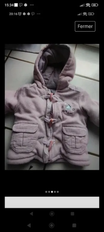 Veste fille bébé 6 mois