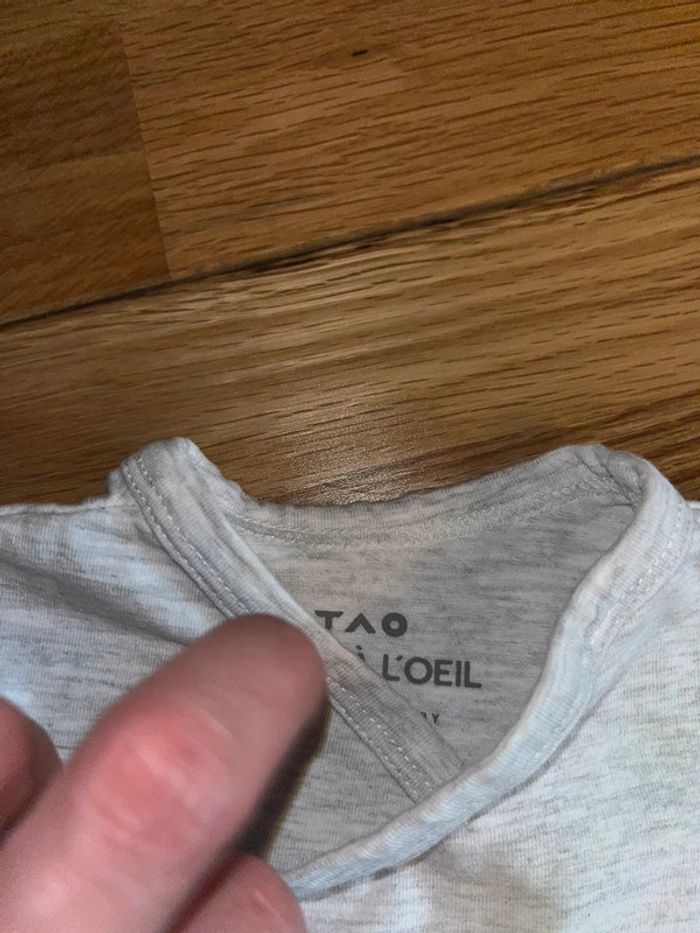 Joli body TAO très bon état gris 6mois/68cm - photo numéro 2