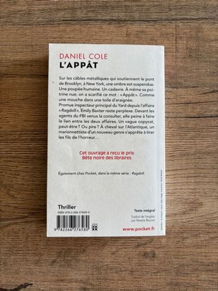 Livre L’Appât de Daniel Col - photo numéro 2