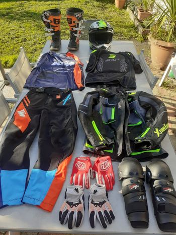 Lot équipements cross enfant