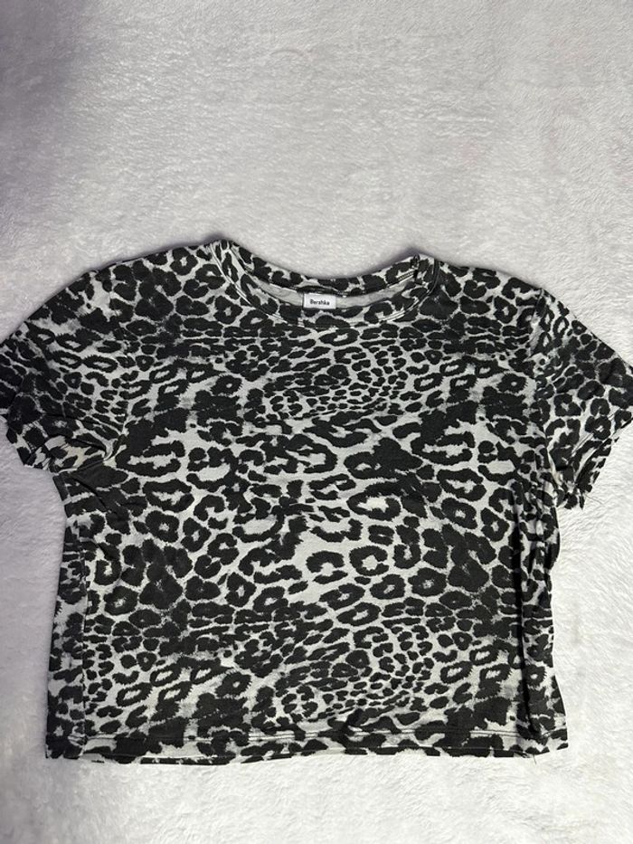 Haut Bershka noir et blanc