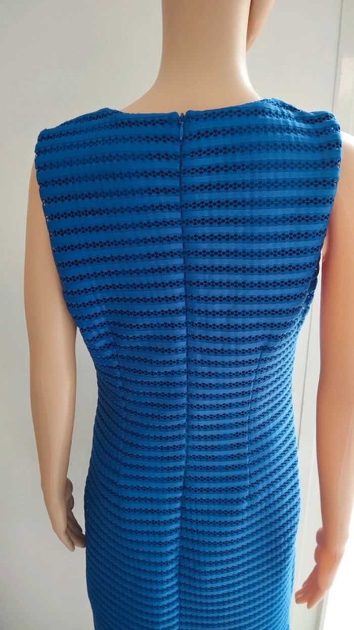 Robe bleu mi longue taille l - photo numéro 9