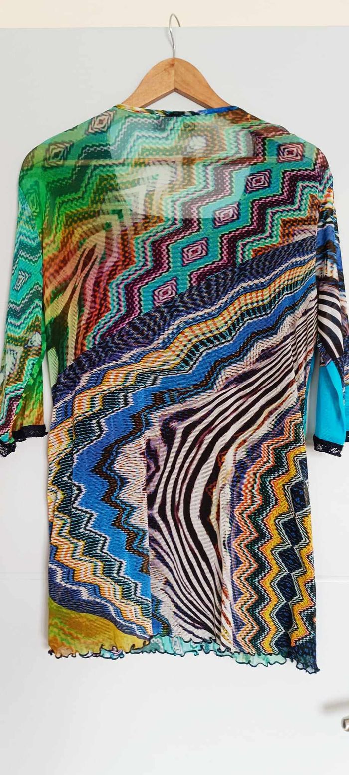 Blouse Tunique imprimée manches 3/4 marque Jean Gabriel Taille 46 - photo numéro 2