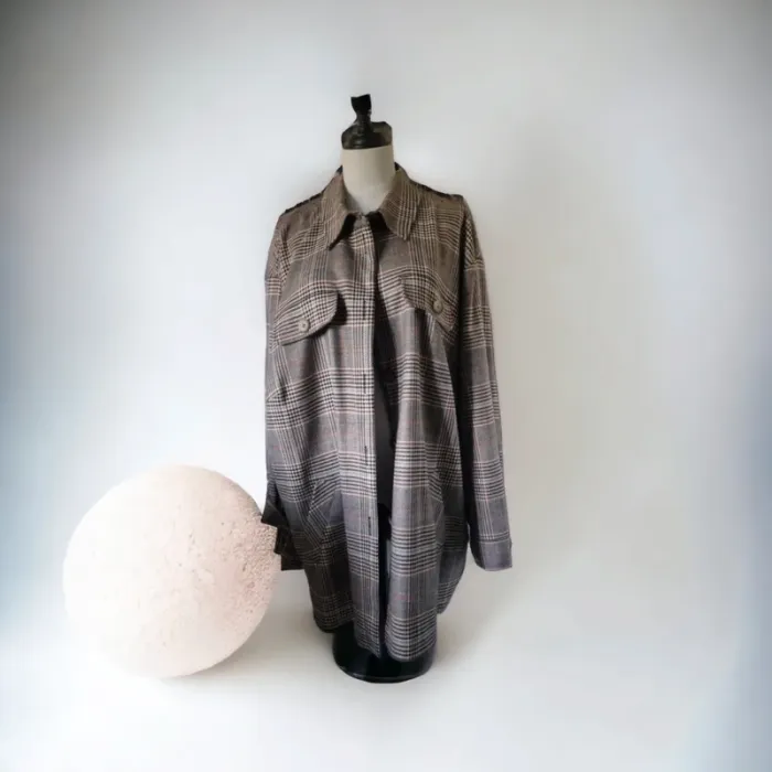 Surchemise à carreaux oversize – Anna Aura – T. 7XL (54/26) - photo numéro 7