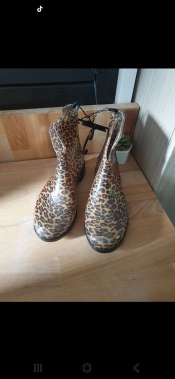 Botte de pluie léopard