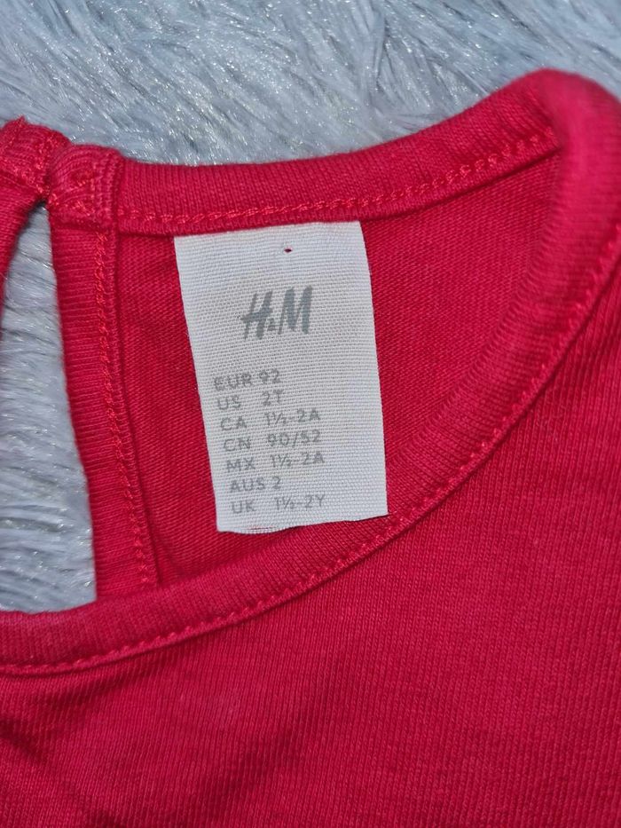 H&M Robe rouge fête fille 18 mois 2 ans - photo numéro 4