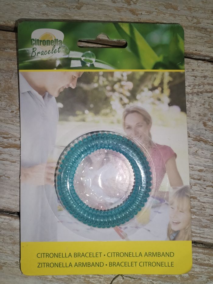 Bracelet citronnelle (couleur bleu) PRODUIT NEUF