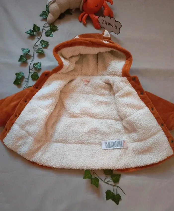 Manteau chaud renard mixte 🍃 du Pareil au même - photo numéro 3