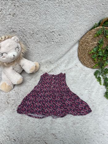 Débardeur fleuris rose et violet - Gemo 