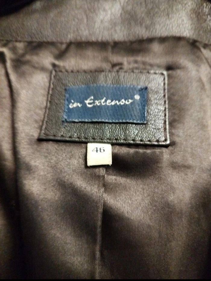 Veste en cuir ,  voir étiquette. - photo numéro 2
