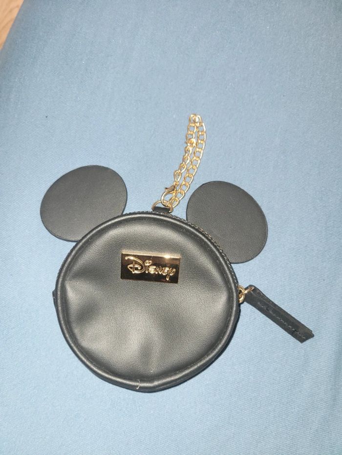 Porte monnaie tête de mickey noir