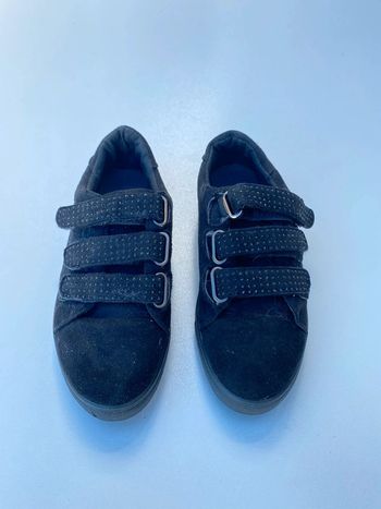 Chaussure basket en velours