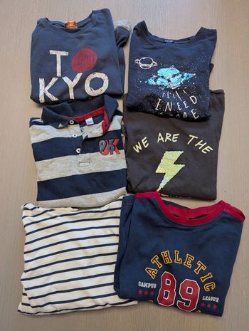 Lot de t-shirts/ polo manches longues #5 ans