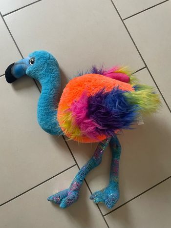 Peluche flamant rose