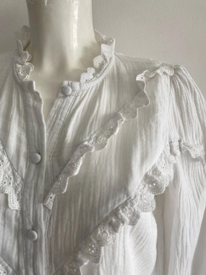 Blouse col dentelle - photo numéro 2