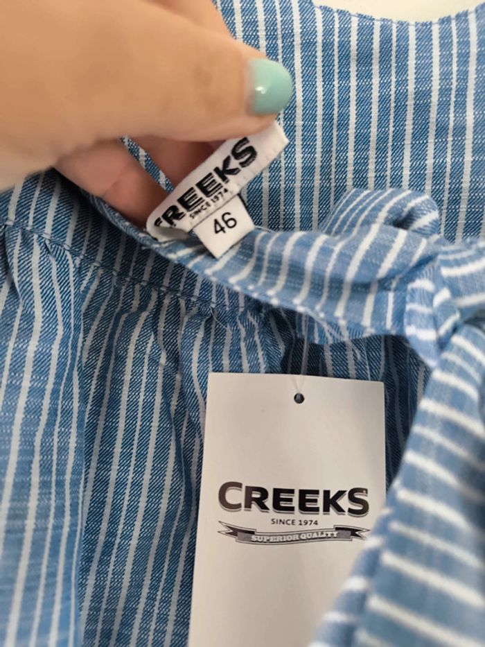 Top à bretelles avec volants Creeks taille 46 neuf - photo numéro 3