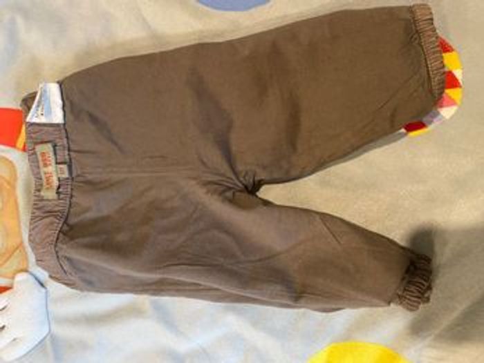 Lot 3 pantalons hiver doublé / velours 6 mois - photo numéro 10